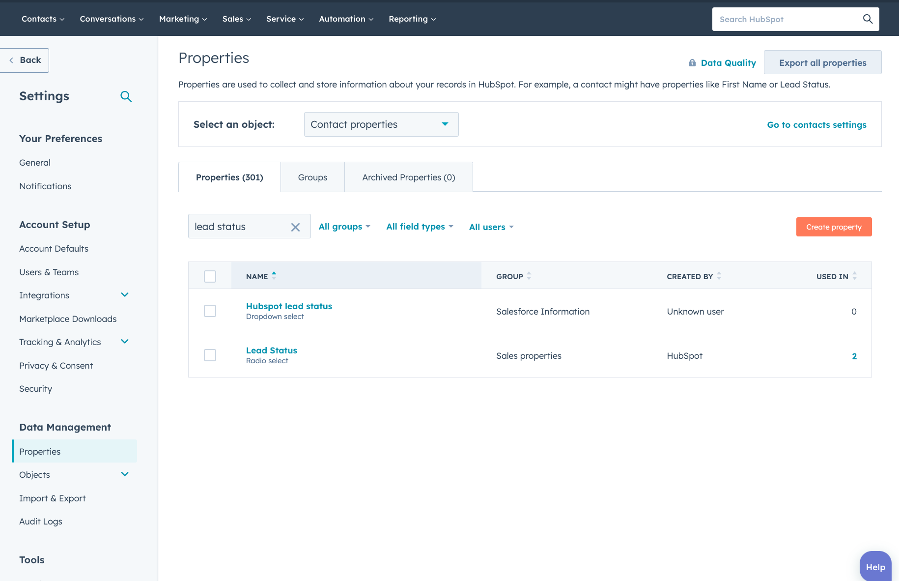 Lead Status Duplicated by the HubSpot Salesforce Integration