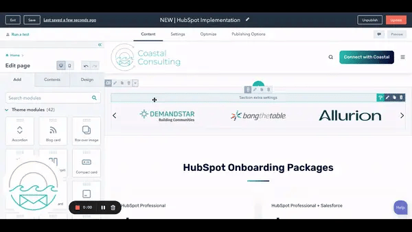 Link to HubSpot anchor on the same page
