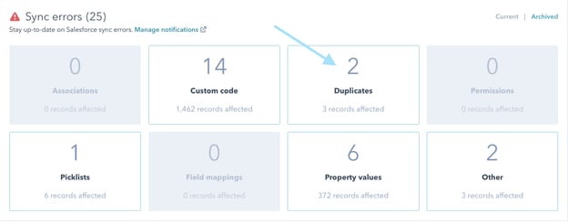 Duplicates in HubSpot Health in Salesforce, HubSpot Integration