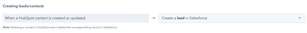 Create a Lead in Salesforce HubSpot Salesforce Integration