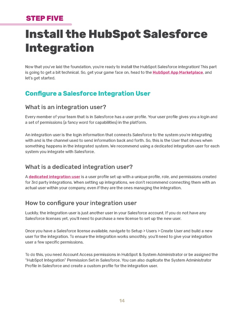 Install the HubSpot Salesforce Integration