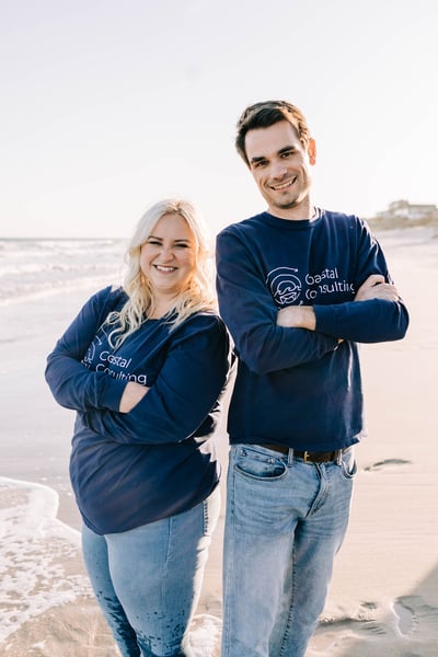 Lauren and Sawyer at the Beach