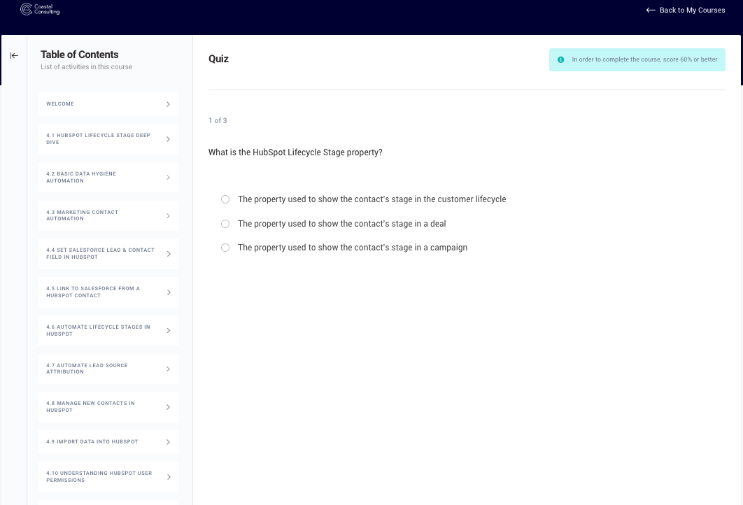 Preview of Module 4 Quiz in Coastal Academy