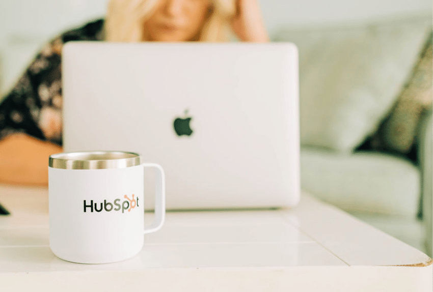 Woman Working on a Laptop