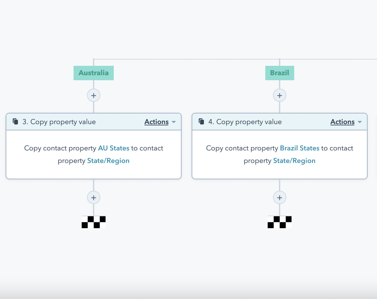 Value for state property in HubSpot