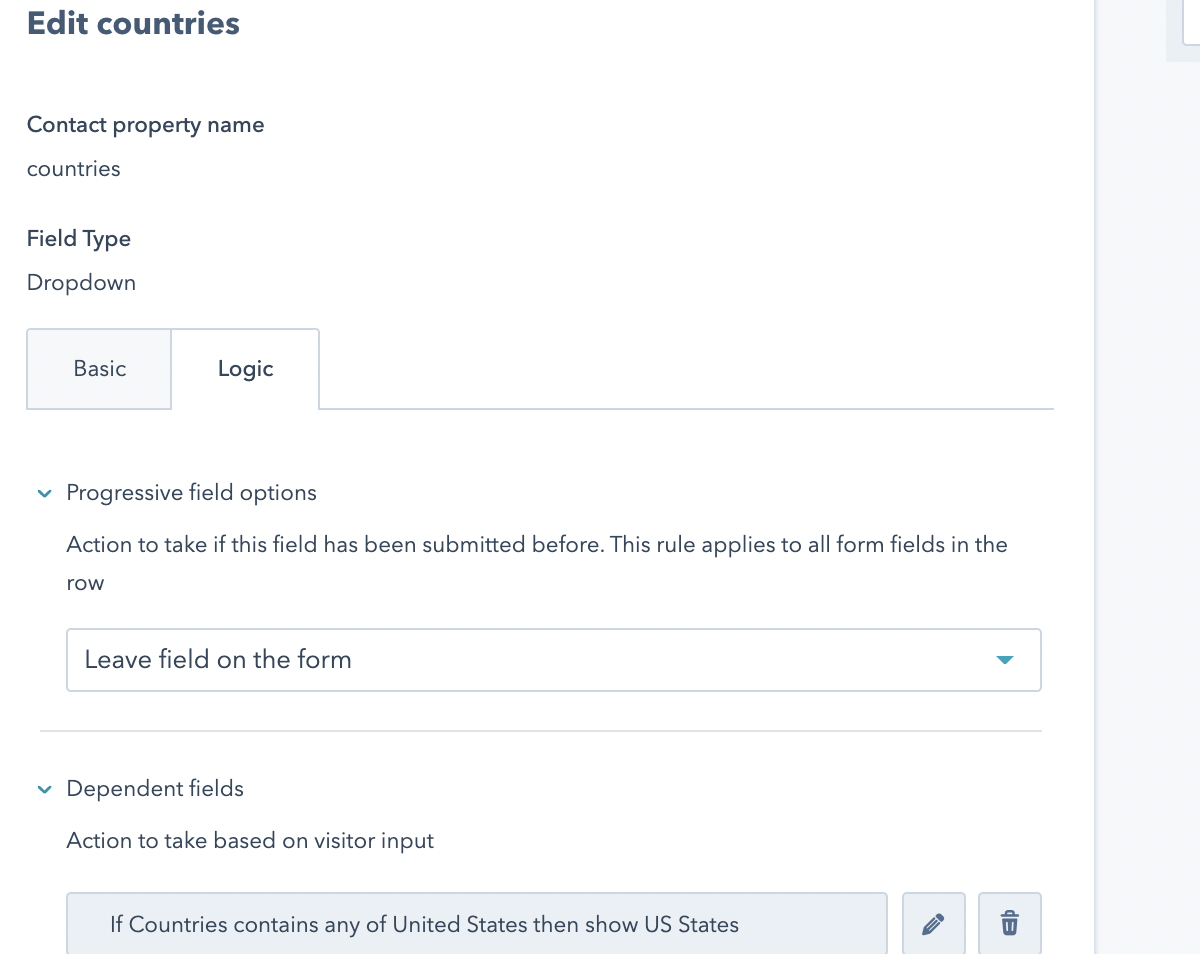 Add Country picklist to HubSpot forms